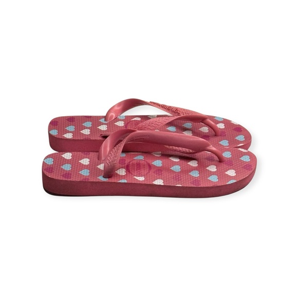 Top Havaianas ❤︎︎ Heart Print Flip Flops ❤︎︎ Brazilian Beach Sandal ❤︎︎ Pink 4 5 - Picture 4 of 16